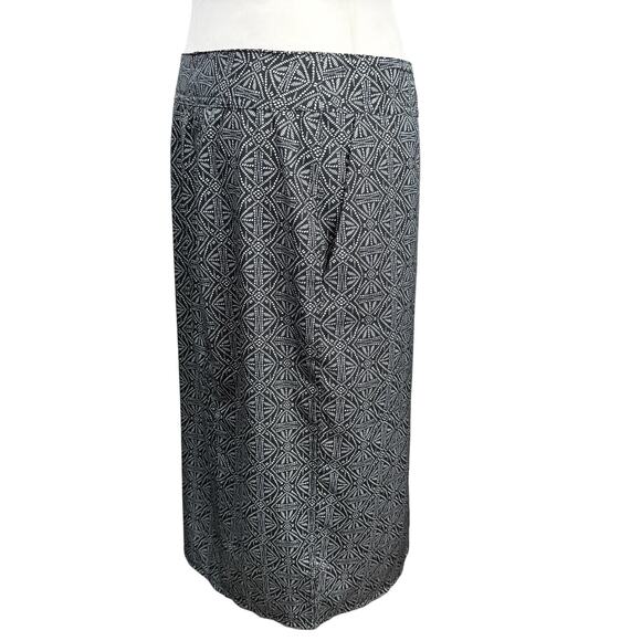 Rip Skirt Hawaii Blue Geo Knee Length 3 Wrap Skirt Pockets Size Large / 12-14 - Picture 4 of 6